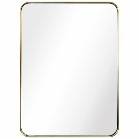 EMPIRE ART DIRECT Ultra Brushed Gold Stainless Steel rectangular Wall Mirror PSM-10101-2230